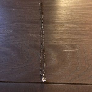 Clear rhinestone necklace